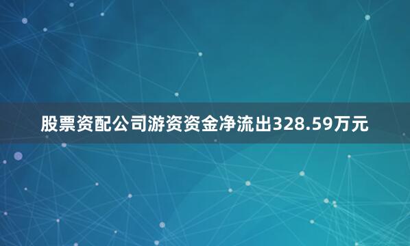 股票资配公司游资资金净流出328.59万元