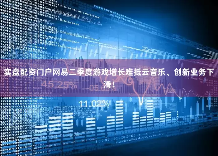 实盘配资门户网易二季度游戏增长难抵云音乐、创新业务下滑！